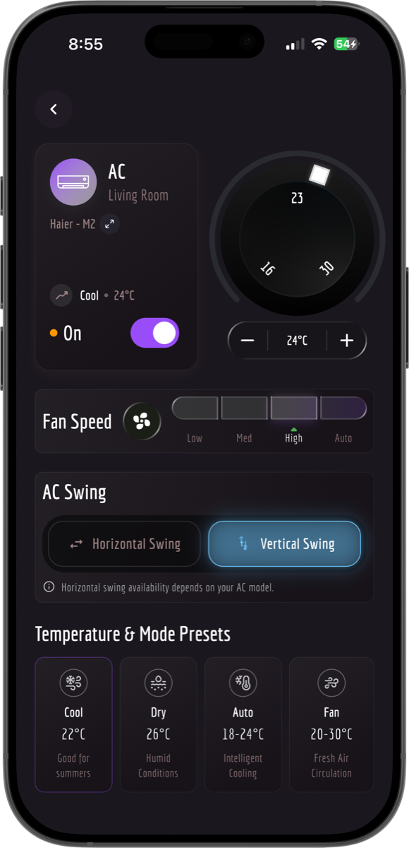 AC main controls